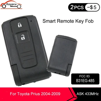 KEYECU Smart 2 taustiņu Tālvadības Atslēgu fob UZDOT 433MHz Toyota Prius 2004-2009 FCC ID: B31EG-485 MOZB31EG / M0ZB31EG