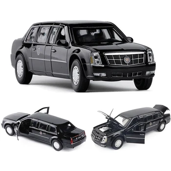1:32 Cadillac Prezidenta Auto die cast sakausējuma auto modelis edition kolekciju automašīnas rotaļlietas dzimšanas dienas dāvana zēns bezmaksas piegāde