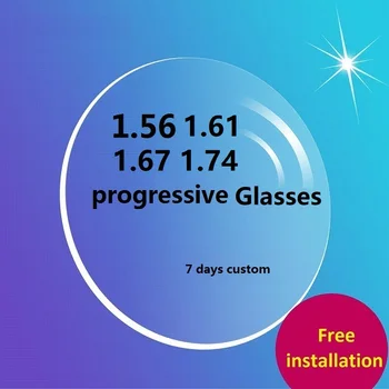 1.61 1.56 1.67 1.74 progresīvās briļļu lēcas acīs Aspherical recepšu optisko tuvredzība, lasīšanas brilles 7-10 dienām pasūtījuma