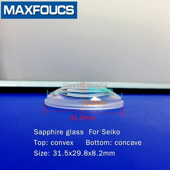 1 PC Seiko Dome 31.5x29.8x8.2mm Sapphire Kristāla Skatīties, Stikla Skatīties partl Caurspīdīga Kristāla Stikla Pulksteņu Remonts