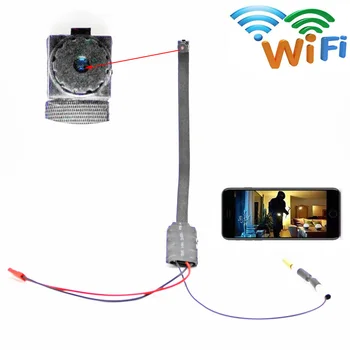 1080P Full HD (H. 264 Ultra Mini WIFI Elastīgu Kameru, Video Audio Diktofonu, Kustības detektors Videokameras IP P2P Cam Micro