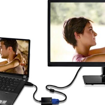 1080P HDMI uz VGA Adapteris Digitālā uz Analogo Pārveidotāju Kabelis Xbox PS4 PC, Laptop, TV Lodziņu, lai Projektors Displayer HDTV