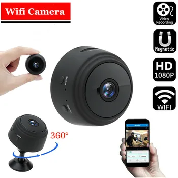 1080P P2P HD IP Kameras Wifi Mini Videokameras Mājas Drošības Uzraudzības Maza Kamera Nakts Redzamības Slēptās Mobilo Noteikšanas Kameras