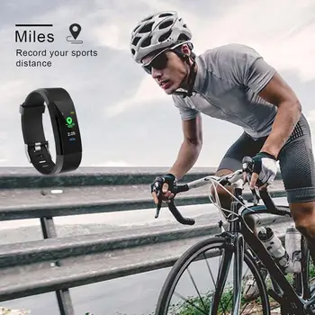115Plus Smart Skatīties Sirdsdarbības Ātrums, asinsspiediens Smart Joslā Fitnesa Tracker Smartband Bluetooth Aproce fitbits Smart Bracele