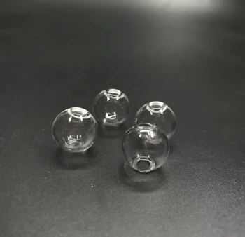 16 mm Caurspīdīgu stiklu pasaulē pudeli 4mm caurums bumbu Stikla pudelīte kulons diy kaklarota atrast piegādi piederumi dekori dāvanu 20pcs