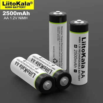 16pcs Liitokala 1.2 V AA 2500mAh Ni-MH Uzlādējamās baterijas aa uz Temperatūras rādītāju tālvadības pulti, peli, rotaļlietas baterijas