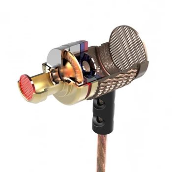 1gb Ar mikrofonu Taisni-ievietota ausī Eardphone 1 Auss Labs Bass Austiņas Metāla In-Ear Austiņas Austiņu