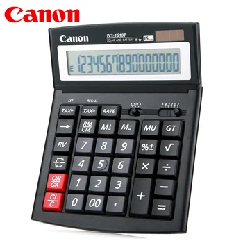1gb CANON WS-1610T Elektronisko Kalkulatoru Saules Uzņēmējdarbības Finanšu Biroja 16-cipars Liels / Ekrāns / Pogu Grāmatvedības Nodokļa Likme