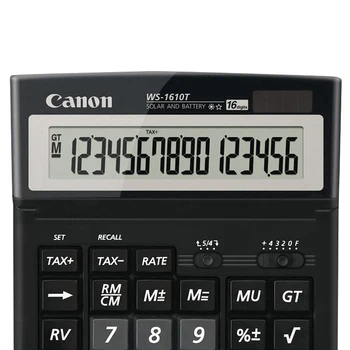 1gb CANON WS-1610T Elektronisko Kalkulatoru Saules Uzņēmējdarbības Finanšu Biroja 16-cipars Liels / Ekrāns / Pogu Grāmatvedības Nodokļa Likme
