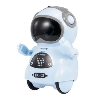 1gb Saprātīga Mini Kabatas Robots Staigāt Mūziku, Deju, Rotaļu Gaismas Balss Atpazīšanas Saruna Atkārtot Smart Interaktīvās Bērniem Dāvanu