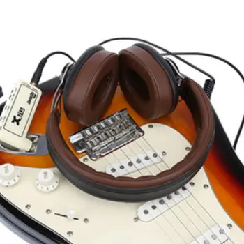 1pc Ģitāra Plug Mini Portatīvo Papildināt Elec Headphone Amp Pastiprinātājs Acoustic/ Rock/ Metal/ Vilcināšanās/
