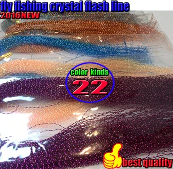2017NEW zvejas līniju lure līnijas flash līnijas 22kinds krāsas, lidot zvejas sasaistīšana materiālu pavedienu 22bag/daudz crazy pārdošanas garums ir 30CM