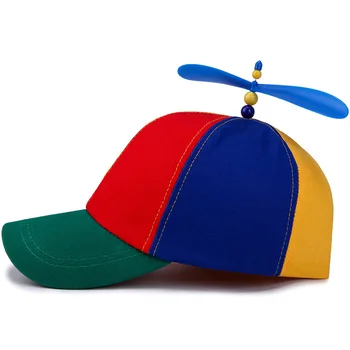 2019 Jaunu zēnu un meiteņu cepure Bērnu beisbola cepures Vasaras āra saulessargs klp Krāsains izšūšanas vējdzirnavas funny cepures