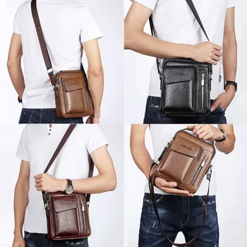 2020 Vīrieši Tote Somas Komplekts Modes Vīrietis Vintage Ādas Messenger Bag Vīriešu Pārrobežu Ķermeņa Plecu Biznesa Somas Vīriešu bolsas vīrietis