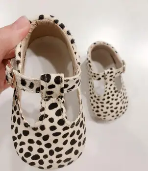 2020 jaunas, Īstas Ādas Bērnu apavi Leopards drukāt Meitenes Mīksto vienīgais Zēniem Pirmo staiguļi, T - bar vasaras Bērnu mokasīni
