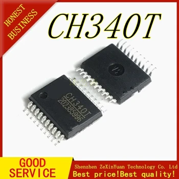 20PCS-100GAB Jaunu CH340T CH340 SSOP20 Seriālā interfeisa mikroshēma