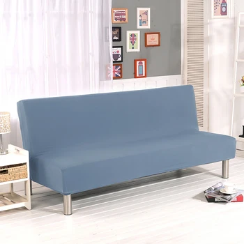 21 Cietā Krāsas Armless Dīvānu Segtu Universālā Izmēra Elastīga Lēto Dīvāna Pārvalki Mazgājami Noņemams Slipcovers, Lai Dzīvojamā Istaba