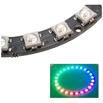 24 biti Gredzenu RGB LED Gredzens 5050 iebūvēta Integrēta Draiveri Arduino