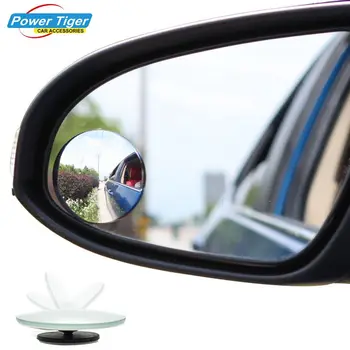 2gab/daudz Jaunu 360 Grādu Auto Aizmugures Biew Blind Spot Spogulis Autostāvvieta Palīdzību Framless Platleņķa Apaļi Izliekta Lietus Ēnā
