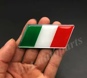 2x Itālija itālijas Karogu Automašīnas Priekšējo Režģi, Restes Emblēmas Nozīmīti Uzlīmes Uzlīmes