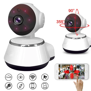 3 Veidu IP Kamera 720P Home Security Bezvadu Mini HD Kamera Nakts Redzamības CCTV WiFi Kameru Baby Monitor Novērošanas Kamera