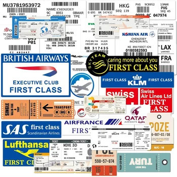 30 GAB. Aviokompāniju Uzlīmes Iekāpšanas Pārbaudiet Gaisa Biļetes, Uzlīmes, Klēpjdators Uzlīmes Uzlīmes uz Ūdens Pudeli, Klēpjdatoriem Ipad Automašīnām Luggages