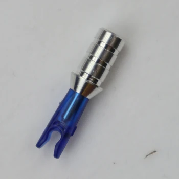 36pcs/daudz DIY Bultiņas Pin Nocks Izmērs S Bultiņas Nock +Alumīnija Pin ID 3.2 mm 4.2 mm 6.2 mm Oglekļa Bultiņas Vārpsta, Loka šaušana Piederumi