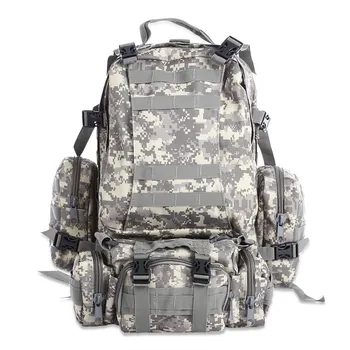4 in1 taktiskā mugursoma 50L militārā mugursoma vīriešu tūrisma pārgājieni alpīnisma soma militārā mugursoma Molle āra sporta soma
