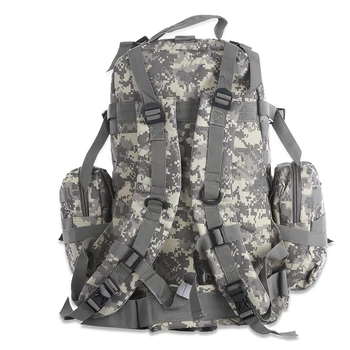 4 in1 taktiskā mugursoma 50L militārā mugursoma vīriešu tūrisma pārgājieni alpīnisma soma militārā mugursoma Molle āra sporta soma