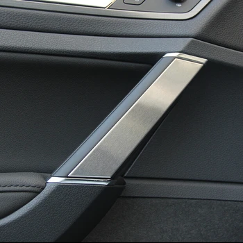 4gab/daudz Auto stils interjerā durvju roku balstu, nerūsējošā tērauda apdare,auto piederumu daļas gadījumā Volkswagen GOLF 7