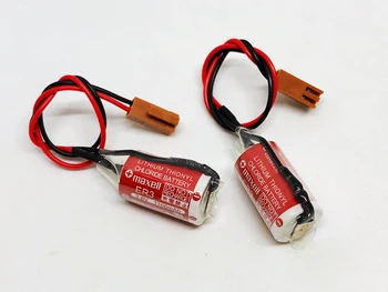 4gab/daudz Jaunas Oriģinālas Maxell ER3 3.6 V 1100MAH Horned PLC Baterija Litija Thionyl Hlorīds Baterijas ar Spraudni, kas ražots Japānā