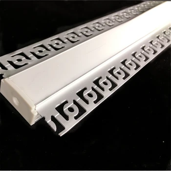 5-30pcs/daudz 100cm led lineāro striip mājokļu ģipškartona iestrādāta led alumīnija profils ,dubultu rindu 20mm lentes gaismas kanāls