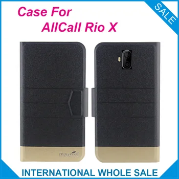 5 Krāsas Oriģināls! AllCall Rio X Lietā Augstas Kvalitātes Flip Ultra-plānas Luksusa Ādas Aizsardzības Gadījumā AllCall Rio X Pārsega Tālruni