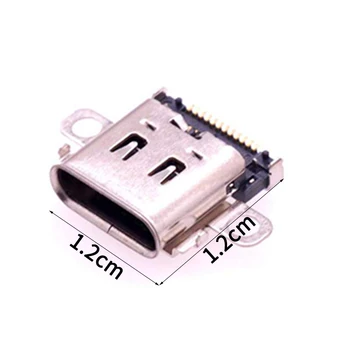 5 Pack 12-Pin SINHR. un Jauda Uzlādes Uzlādes Kontaktligzda USB C Tips-C Ostas Nomaiņa Nintendo Slēdzis