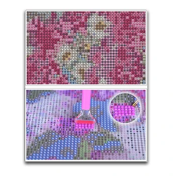 5D DIY Dimanta izšuvumi Dzīvniekiem kristāla pilnu kvadrātveida dekoratīvās cross stitch ūdens tīģeris diy dimanta krāsošana
