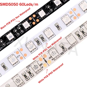 5M Orange LED Strip Gaismas DC12V Elastīgu LED Lentes 2835 5050 Ūdensdrošs Led Svītru Lentes 60leds/m 120Leds/m Dekorēšanai