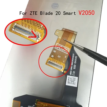 6.49 collu Attiecībā uz ZTE Blade 20 Smart V1050 V2050 LCD ekrānu Un Touch Screen Digitizer Sensors ar karkasa Montāžu, Lai Asmens 20Smart