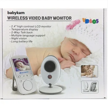 6059 camara para bebe bērns monitori 2,4 collu TFT LCD baby call IS Nakts Redzamības Bērnu Domofons Temperatūras displejs 8 Šūpuļdziesmas