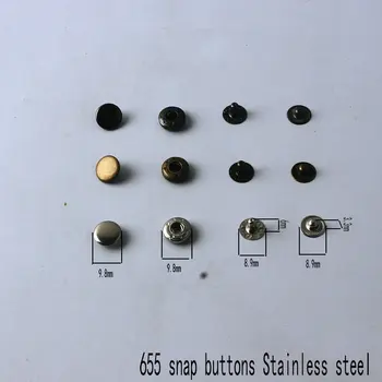 655 snap pogas 10mm bērnu pogu 100sets 3 krāsas Apģērbs, aksesuāri no metāla, Nerūsējošā tērauda stiprinājums