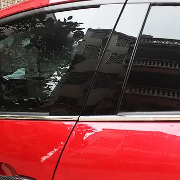 6pc Spīdīgu Spoguļa Efektu Loga Centrs Pīlārs Vāks priekš Honda Accord 2018-2019 Auto Piederumi