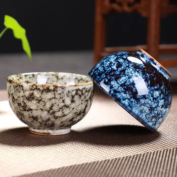 6pcs/set Ķīnas Keramikas kauss Mainīt krāsns tējas tase Mājās Tējas Tase Radošā keramikas kauss kausi tazas de ceramica creativas drinkware