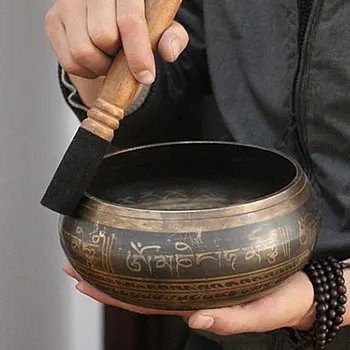 7 Izmēri Tibetas Dziedāt Bļodā Roku Darbs Mūzikas Misiņa Budas Skaņas Bļodā Budistu Piegādes Reliģiskās Piederības Apdare, Jauna Ierašanās