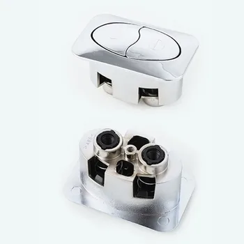 72X45mm Square tualetes dual push pogu,ABS plastmasas Flush slēdža pogu,Tualetes ūdens tvertnes skalošanas piederumus,J18254