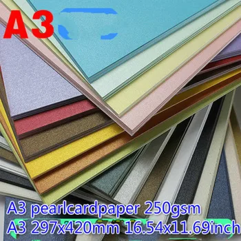 A3 (297x420mm 250gsm Pērle Kartona Krāsas Kartona Mākslas Papīrs, Flash Pērle Papīra Biznesa CardPaper Diy Modeļa Rokasgrāmatu Papīra