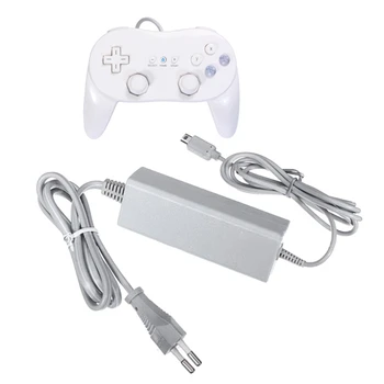 AC Lādētājs Adapteri Wii U Gamepad Kontrolieri Kursorsviru, ASV/ES, Pievienojiet 100-240V 35EA