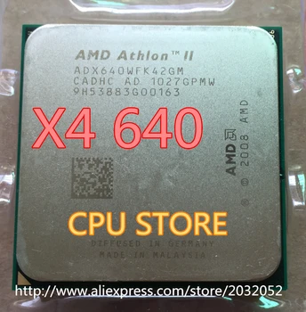 AMD Athlon II X4 640 3GHz AM3 938-pin Procesors Dual-Core 2M Kešatmiņu, 45nm CPU Desktop (darba Bezmaksas Piegāde)