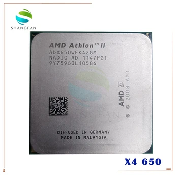 AMD Athlon II X4 650 3,2 GHz Duad-Core CPU Procesors X4-650 ADX650WFK42GM Socket AM3 Pārdot X4 630/X4 635/X4 640/X4 645