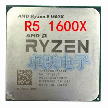 AMD R5 1600X 6-core Ligzda AM4 3.6 G cpu 6-core procesors R5-1600X Ryzen 5 1600X strādā