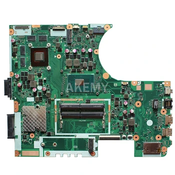 Akemy N752VX I5-6300 / I7-6700HQ CPU GTX950M/4GB portatīvo datoru mātesplati par ASUS N752 N752V N752VX N752VW klēpjdators Mātesplatē