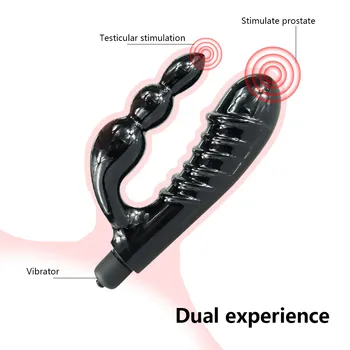 Anālais Dildo Lodītes Dual Vibrators Masturbators Sievietes G-spot anālais Stimulators ar Anālo/Butt Plug Vibrējošo Dildo Vibrators Sievietēm